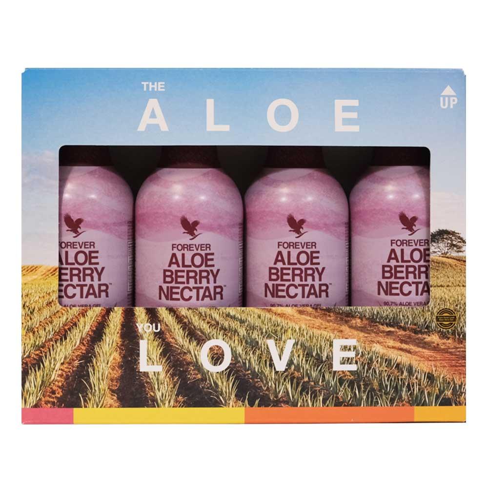 4-Pack Forever Aloe Berry Nectar (4x 1lt)