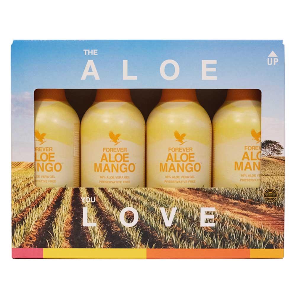 4-Pack Aloe Mango (4x1L)