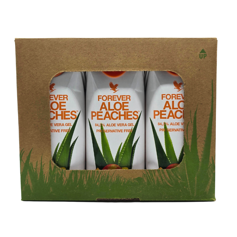 forever aloe peaches tri pack 330 ml