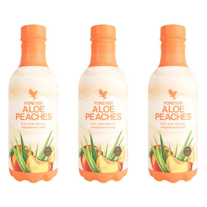 Tri-pack aloe peaches 3x 1lt