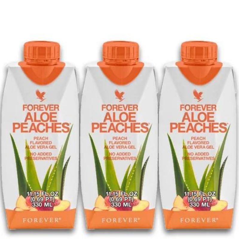 forever aloe peaches tri pack 330 ml